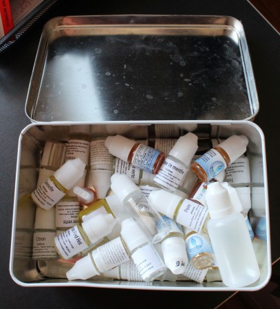 Une boite à biscuits pour stocker mes arômes concentrés
