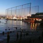 Chelsea PIers. L'hallu: un practice de golf au bord du quai!