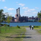 Vue sur Manhatan depuis l'East River State Park, Williamsburg