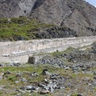L'ancienne crémaillère qui servait aux grues durant les travaux
