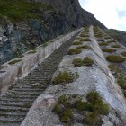 L'ancienne crémaillère qui servait aux grues durant les travaux